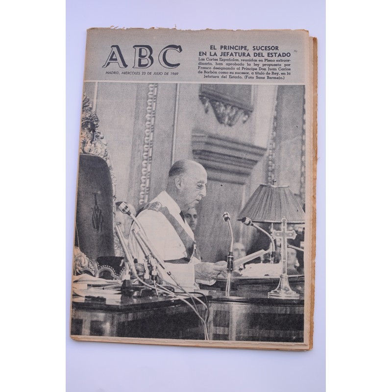 ABC (23 julio, 1975). Sobre el príncipe, sucesor de la Jefatura del Estado