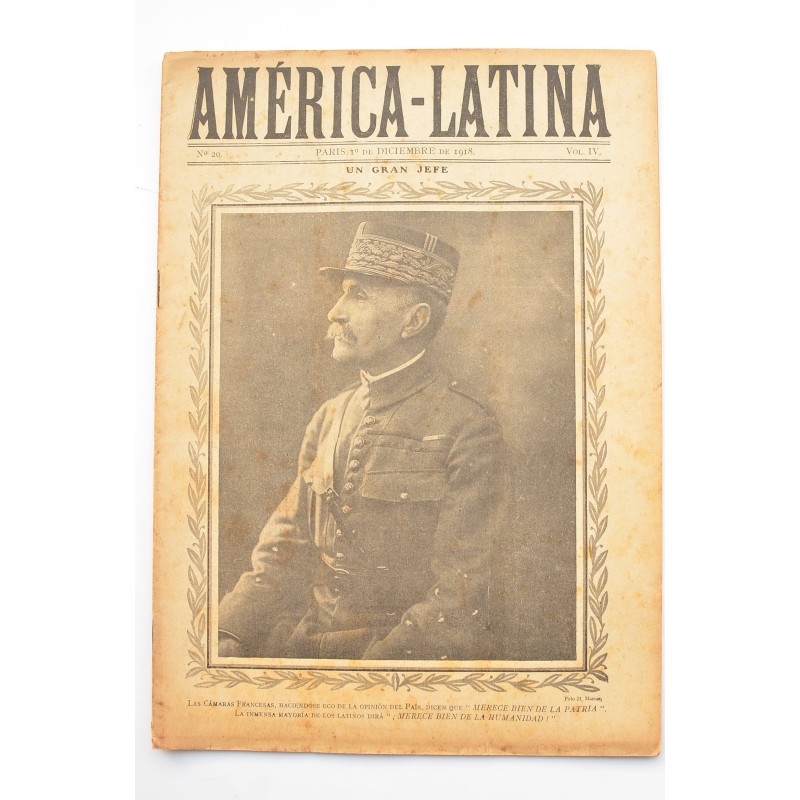 América - Latina. Nº 20. Vol. IV. Paris, 1 de Diciembre de 1918